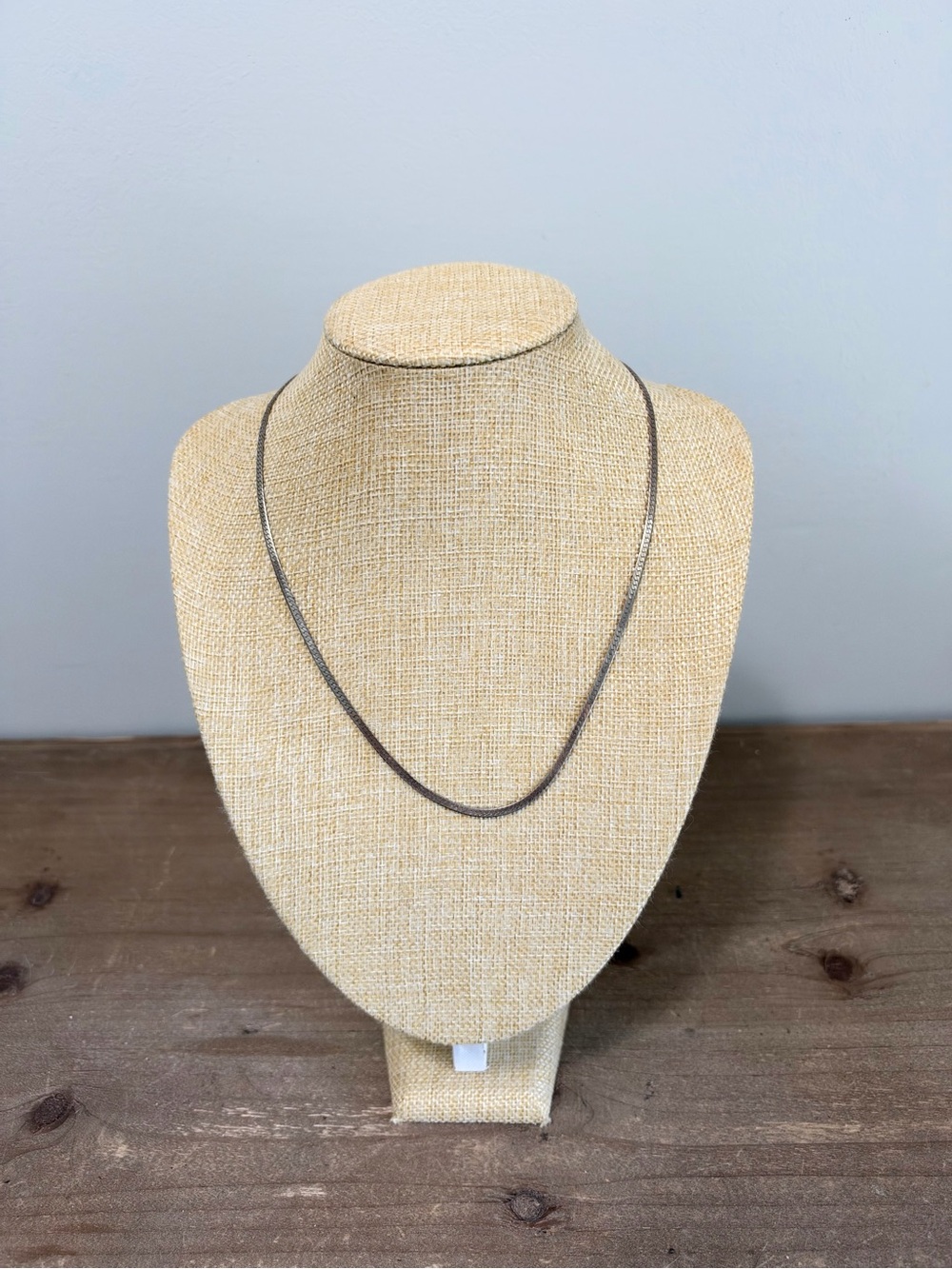 925 Italy Sterling Silver Herringbone Chain Necklace 20”